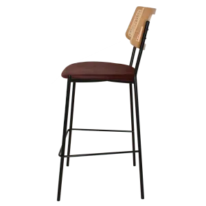 EZ Texas Metal Leg Rattan Back Barstool - Natural thumbnail 4