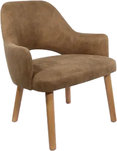 FL BonBon Vinyl Upholstered Timber Legs Hospitality Chair thumbnail 1