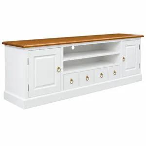 CT Tasmania Solid Timber 2 Door 4 Drawer Entertainment Unit thumbnail 1