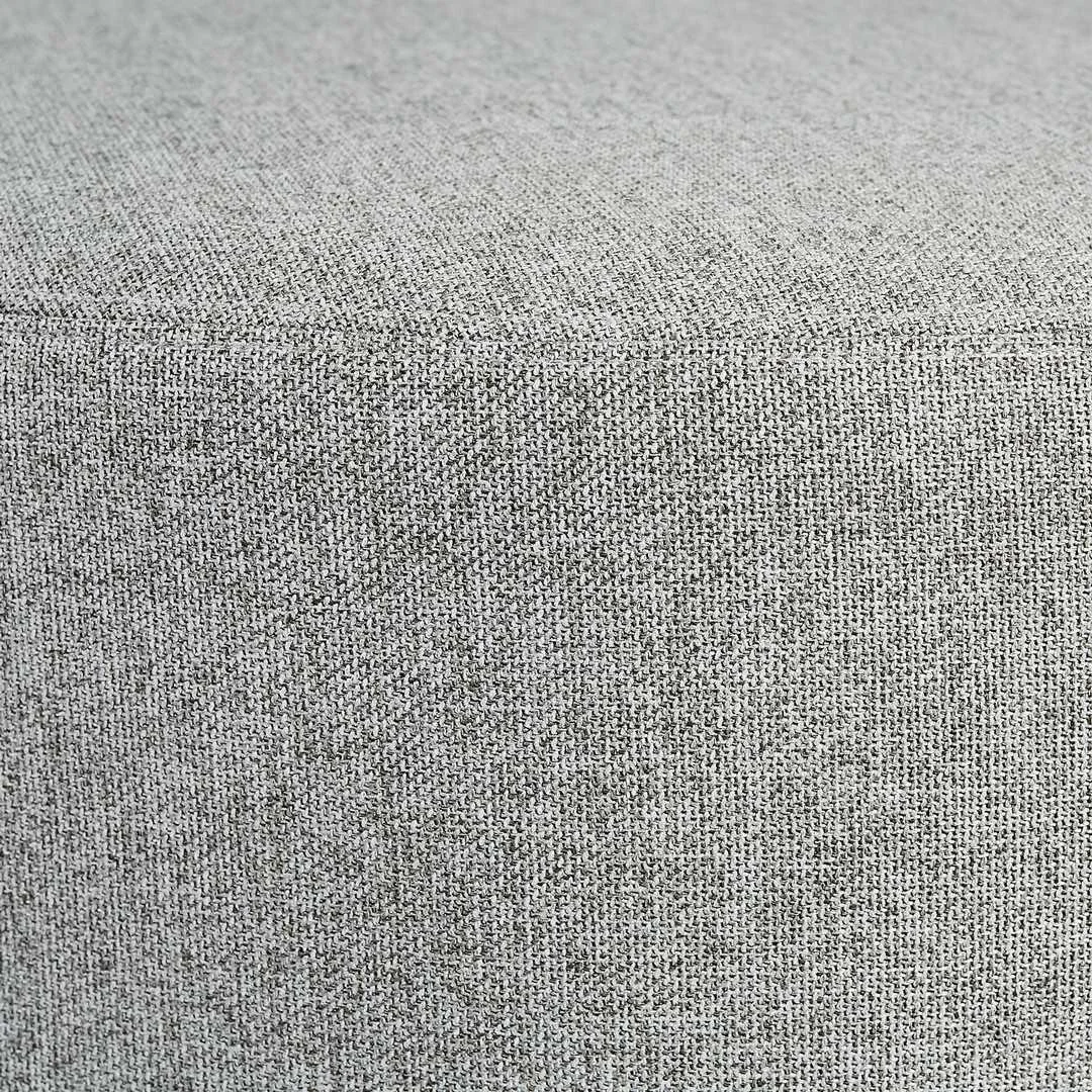 SH Mandarin Fabric Upholstered Round Ottoman