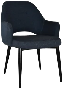 EZ Albury Black Metal Leg Upholstered Hospitality XL Armchair thumbnail 18