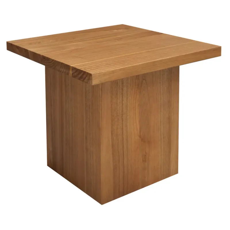 CT Oscar Petite Solid Timber Square Lamp Table