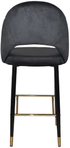 EZ STOOL CHEVRON 750 METAL BLACK BRASS thumbnail 4