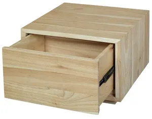 CT Oscar Solid Timber 1 Drawer Low Bedside Table thumbnail 2
