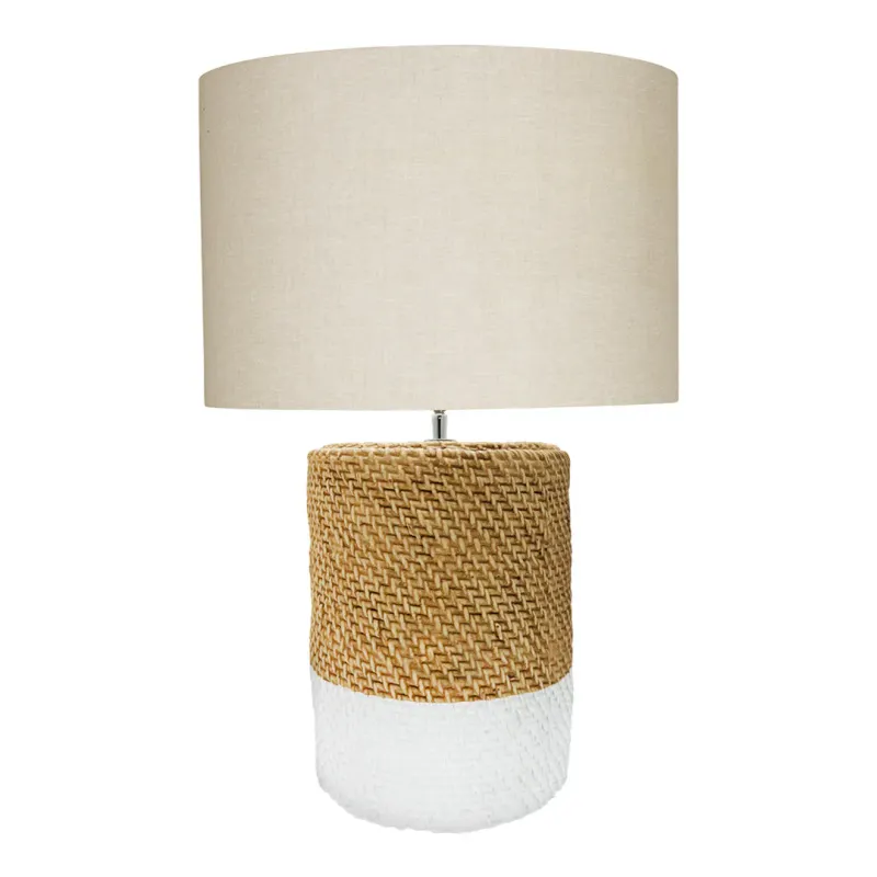 SH Pacifica Patterned Concrete Base Table Lamp