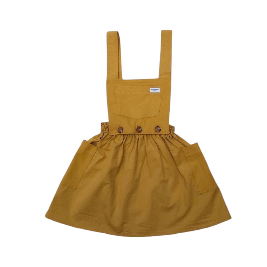 Miramara Designs - Bella girls pinafore gold