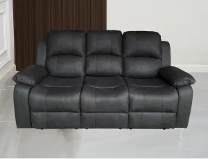 BT Valor Fabric Upholstered 3 Seater Manual Recliner Lounge thumbnail 3