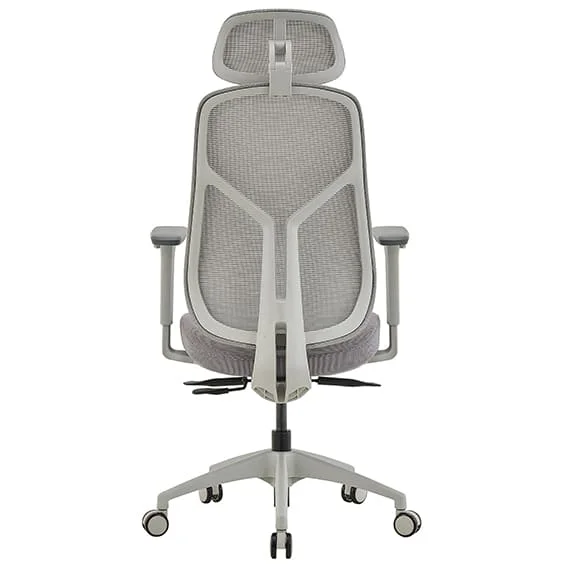 ST Ivory Mesh Back Executive Chair with Headrest