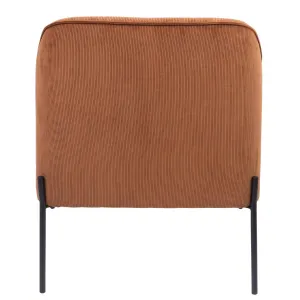 VI Seven Fabric Upholstered Metal Leg Armchair thumbnail 3