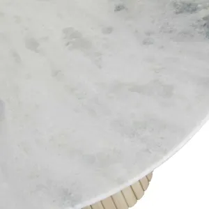 SH Marseille Timber Base Marble Top Round Coffee Table thumbnail 2