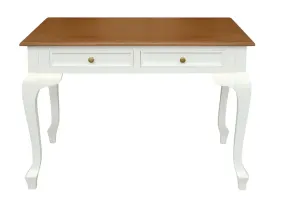 CT Queen Anne Solid Timber 2 Drawer Desk thumbnail 12