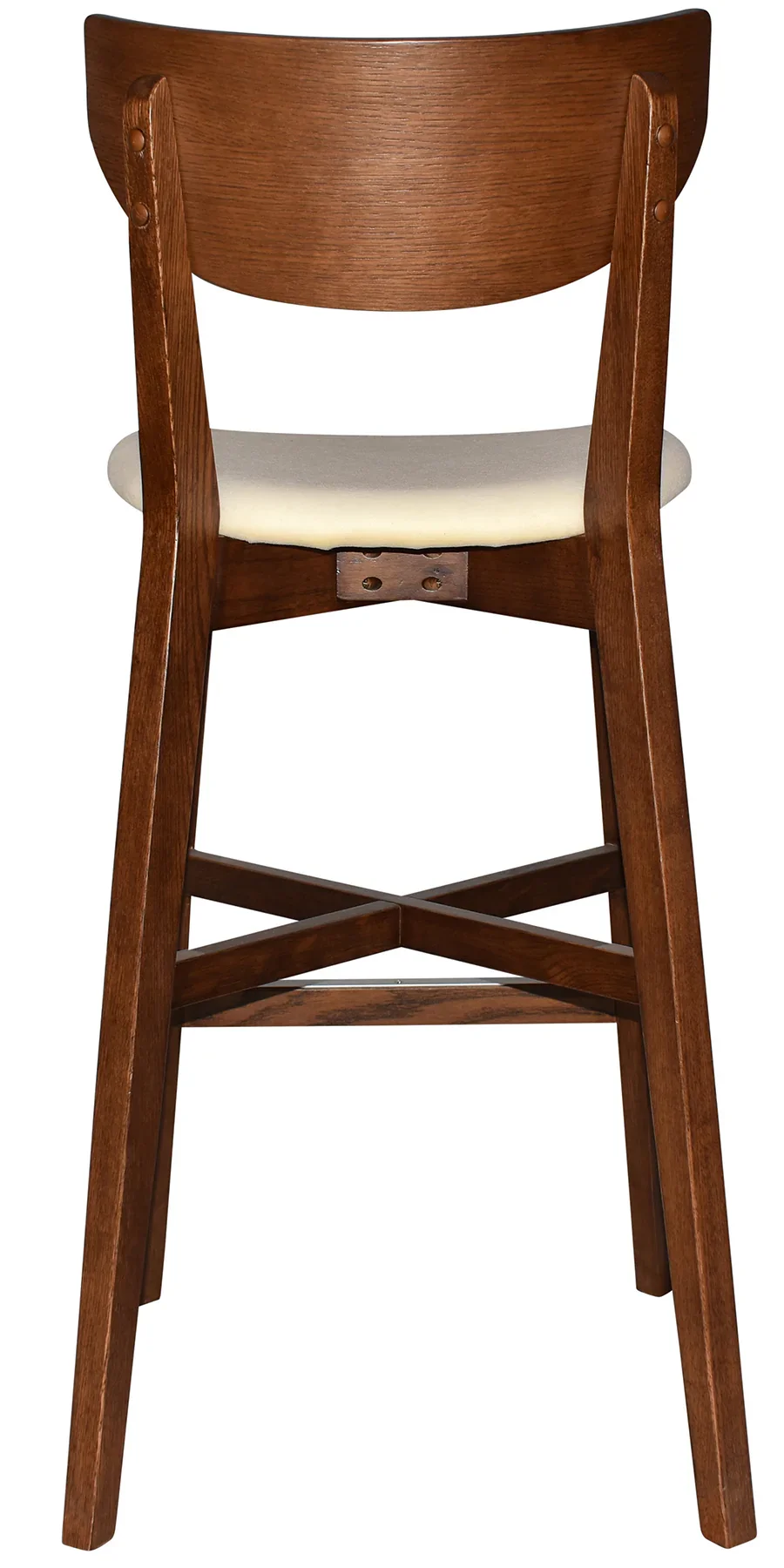 EZ Rialto Light Walnut Stained Solid Timber Framed Barstool