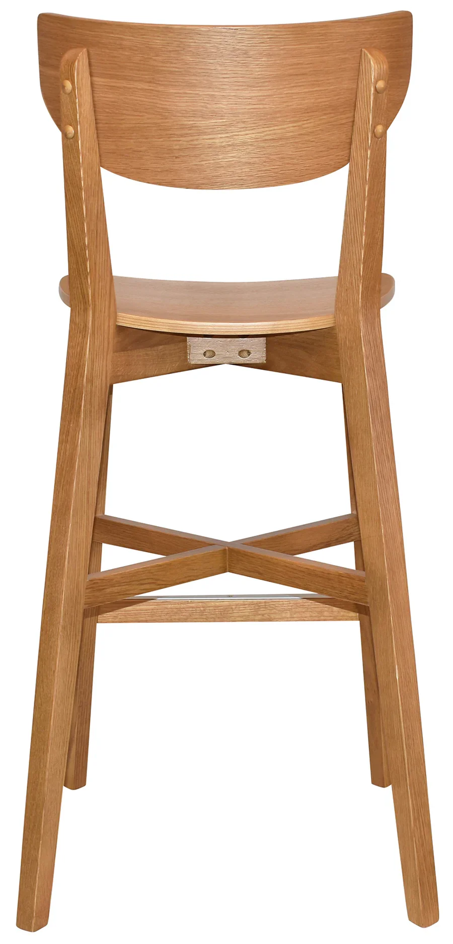 EZ Rialto Light Oak Stained Solid Timber Framed Barstool