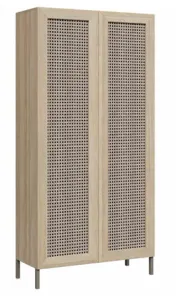 DD Zovan 2 Rattan Door Cupboard 1800 High thumbnail 1
