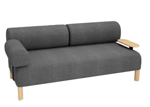 DD Cailloux 2 Seater Fabric Breakout Sofa with Armrest & Table thumbnail 5
