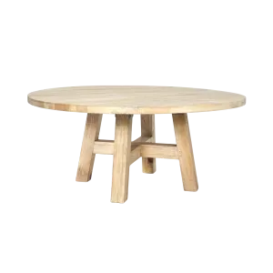CR Sonoma Solid Timber Round Coffee Table thumbnail 1