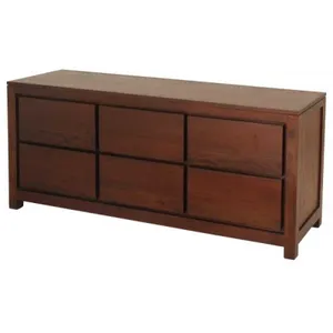 CT Amsterdam Solid Mahogany Timber 6 Drawer Dresser thumbnail 2
