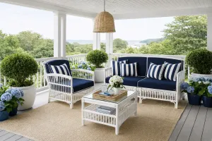 CR Americana 2.5 Seater Rattan Sofa with Cushion thumbnail 2