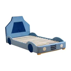 VI Hamilton Fabric Upholstered Kids Car Shaped Bed thumbnail 2
