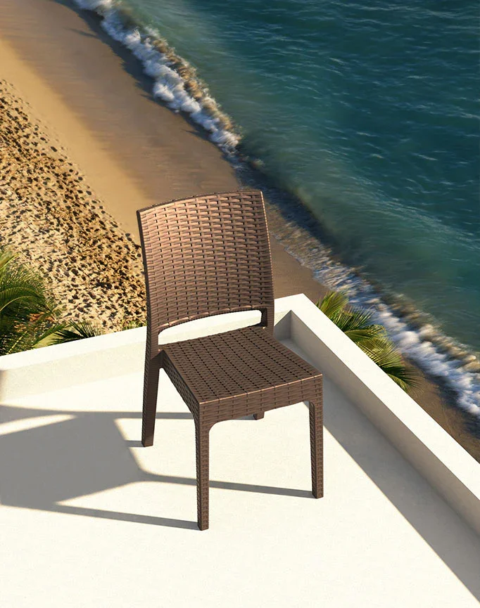 FL Florida Hospitality Outdoor Stackable Chair thumbnail 8