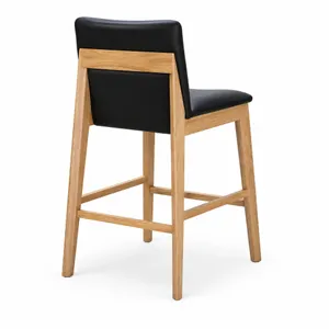 MD Bond Bar Stool - Black Leather thumbnail 2