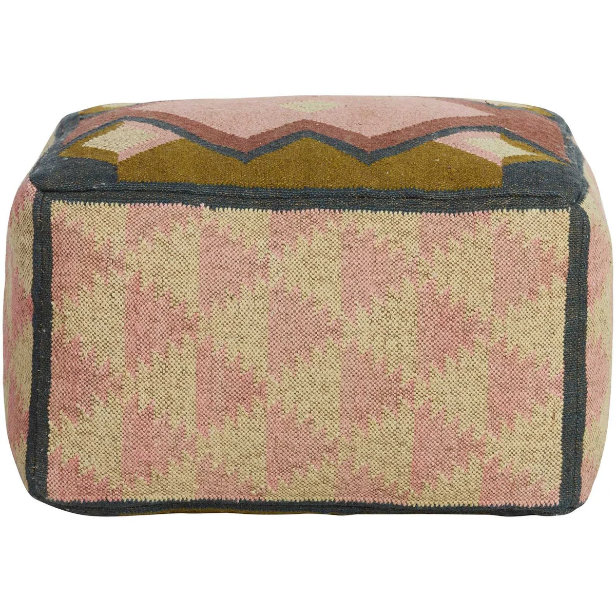 SH Bayu Fabric Upholstered Square Ottoman