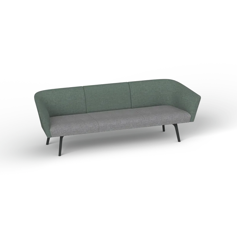 OL Willow Fabric Upholstered Reception Area Sofa with Arms