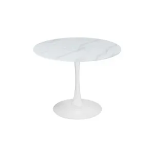 VI Spin Metal Pedastal Base Round Dining Table thumbnail 9