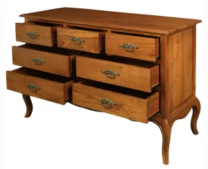 CT French Provincial Solid Timber 7 Drawer Tallboy thumbnail 5