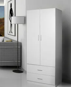 HE Randwick 2 Door 2 Drawer Wardrobe with Hanging Rail thumbnail 3