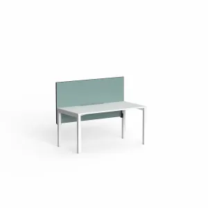 OL Edge25 Frame Mounted Screen for Fixed Height Single Sided Desk - Black Frame thumbnail 2