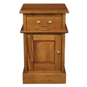 CT Tasmania Solid Timber 1 Door 1 Drawer Bedside Table thumbnail 12