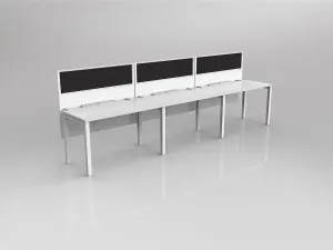 OL Axis 3 User Single Sided Workstation with Hung Screen - Breathe Fabric thumbnail 18