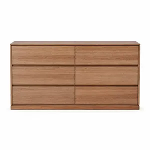 MD Pathway Solid Timber 6 Drawer Low Chest of Drawers thumbnail 1