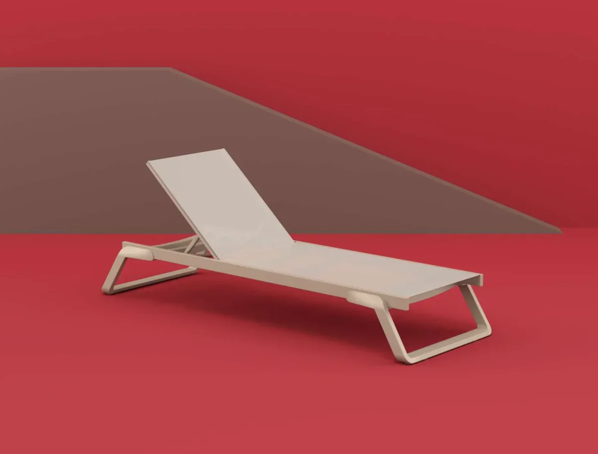 FL Tropic Hospitality Stackable Sunlounger