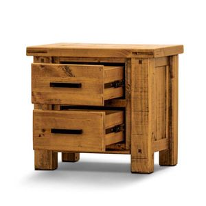VI Outback Solid Timber 2 Drawer Bedside Table thumbnail 4