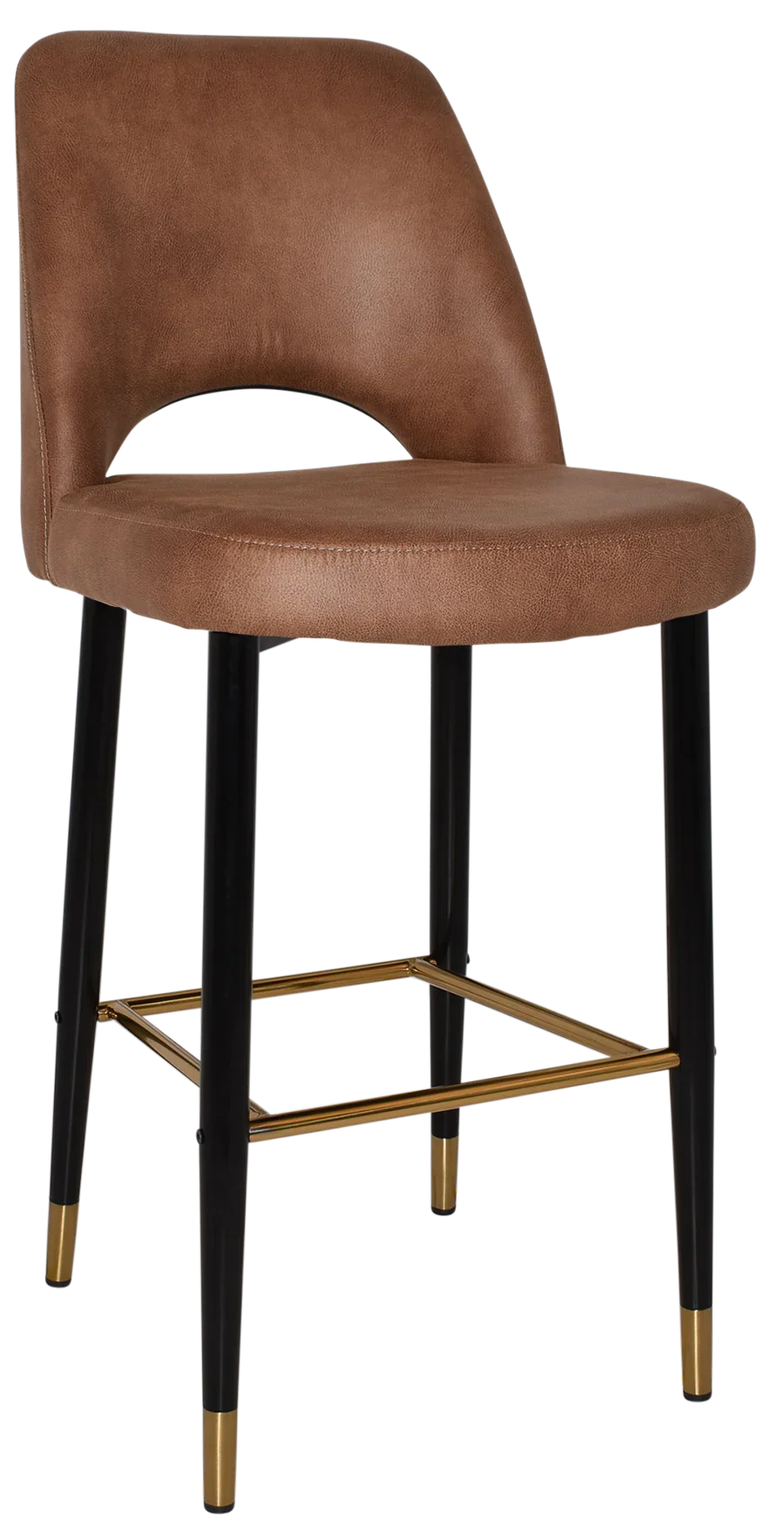 EZ STOOL ALBURY SIDE 750 METAL BLACK BRASS