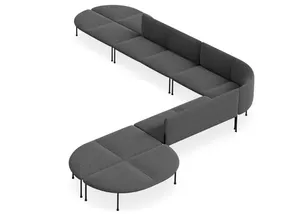 DD Bowral Fabric Upholstered 13 Seater Angle Breakout Seating thumbnail 4