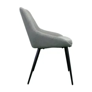VI Picardy Fabric Upholstered Metal Leg Dining Chair thumbnail 2