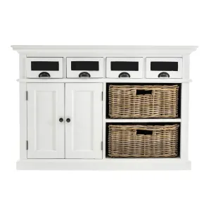 NS Halifax Solid Timber 2 Door 4 Drawer Kitchen Buffet thumbnail 1