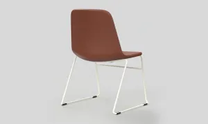 OL Sofia PU Leather Upholstered Sled Base Breakout Chair thumbnail 9