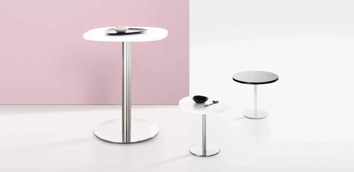 TW Disk Base Round Bar Table