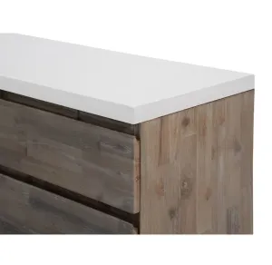VI Liberty Concrete Top Solid Timber 2 Door 3 Drawer Buffet thumbnail 4