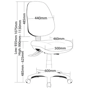 ST Prestige Fabric Upholstered High Back Task Chair thumbnail 2