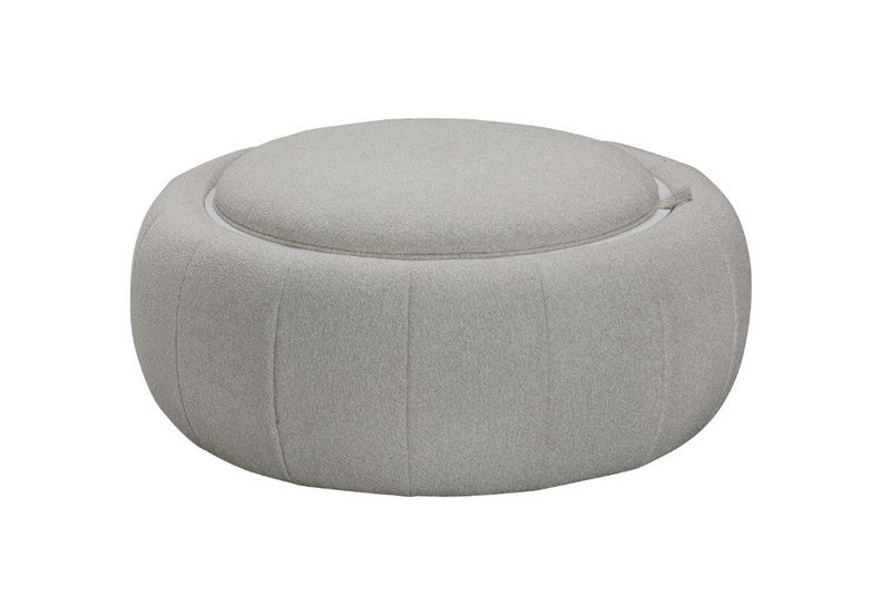 VI Cleo Fabric Upholstered Ottoman with Storage or Coffee Table