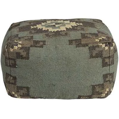 SH Haora Jute Upholstered Square Ottoman