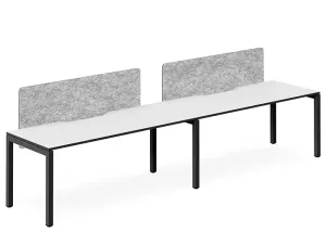 DD Plaza Single Sided Workstation For 2 Person with Sonic Screen thumbnail 1
