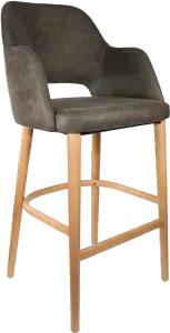 FL Sorbet Premium Vinyl Timber Legs Hospitality Barstool thumbnail 2