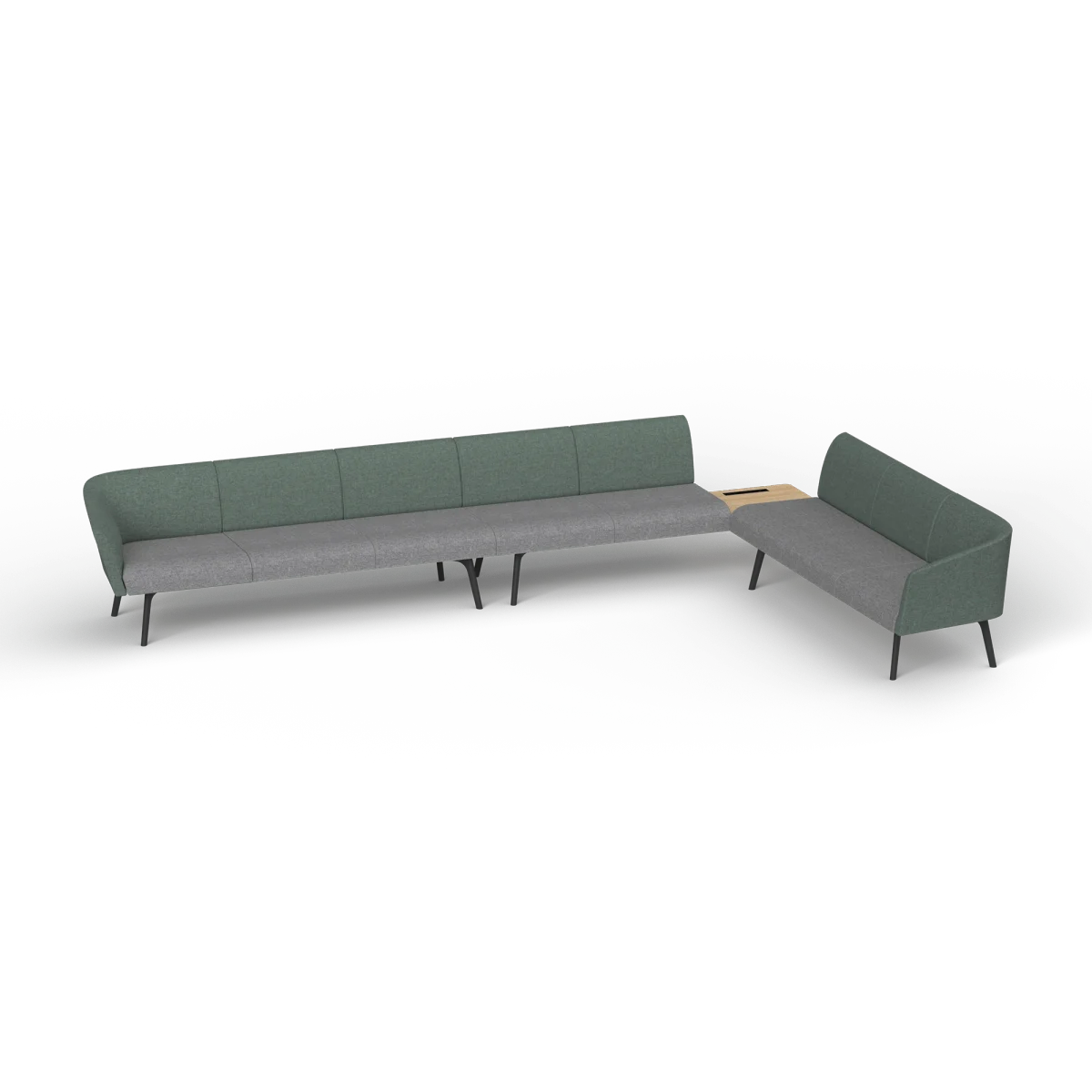 OL Willow Reception Area 8 Seater Sofa with Side Table