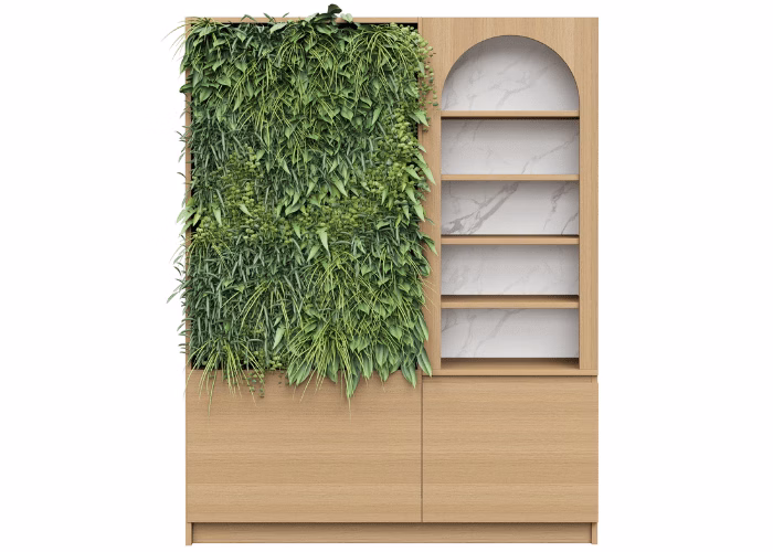 DD Aako 1 Door 4 Shelves Arched Storage Wall Unit thumbnail 2
